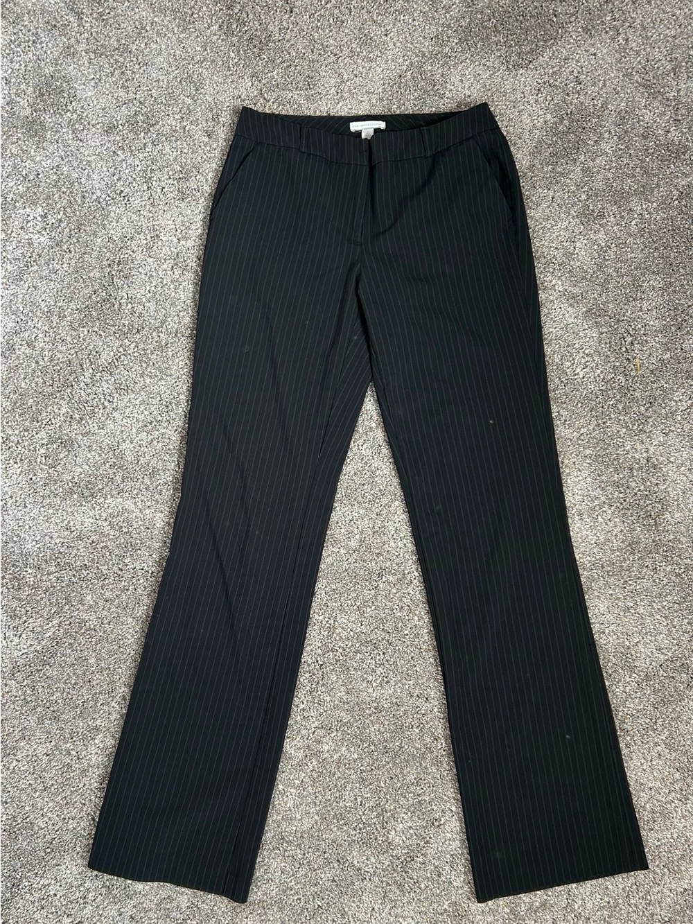 New York & Company Black Pinstripe Dress Pants - size 2 Tall